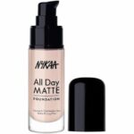Nykaa All Day Matte Long Wear Liquid Foundation With Pump - Vanilla 02