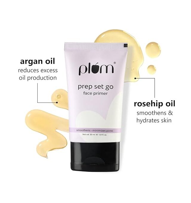 Plum Prep Set Go Face Primer | Minimizes Pores | Weightless Formula | 100% Vegan & Cruelty Free | 30 ml - Image 4