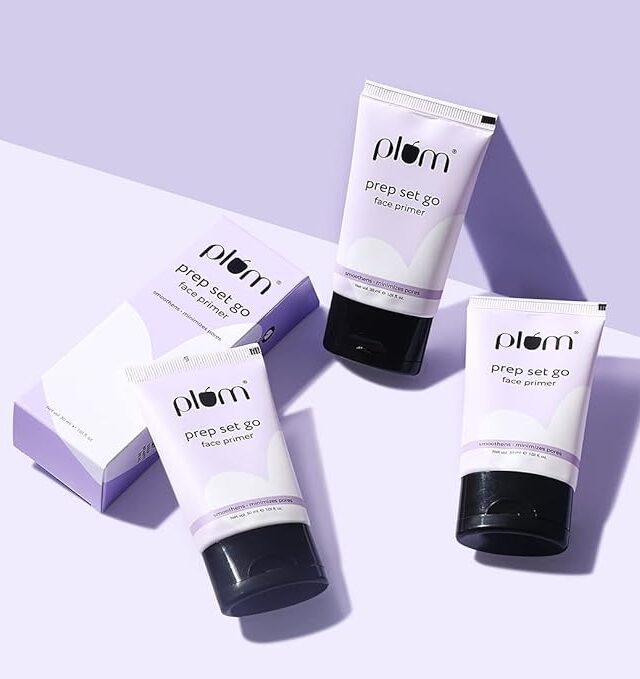 Plum Prep Set Go Face Primer | Minimizes Pores | Weightless Formula | 100% Vegan & Cruelty Free | 30 ml - Image 5