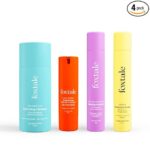 Foxtale Morning Glory Routine (Matte) Skin Care Kit | Cleanser Face Wash 100ml + Ceramide Moisturizer 50ml + Vitamin C Face Serum 30ml + Matte Finish Sunscreen 50ml