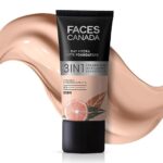FACESCANADA All Day Hydra Matte Foundation | 3-in-1 Foundation + Moisturizer + SPF 30 | 24 HR Aloe Hydration & Vitamin C | 10HR Long Wear | Medium to High Buildable Coverage | Rose Ivory | 25ml
