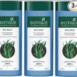 BIOTIQUE BIO KELP PROTEIN SHAMPOO FOR FALLING HAIR,180ml Pack of 3 (540 ml)