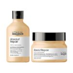L'Oréal Professionnel Absolut Repair Shampoo With Protein And Gold Quinoa For Dry And Damaged Hair, Serie Expert, 300Ml