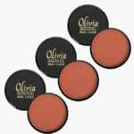 Olivia Waterproof Tender Orange Makeup Natural, Matte, Velvety Concealer Pan Cake (Shade No.30, Cream, 25 g)- Pack of 3 Matte Finish