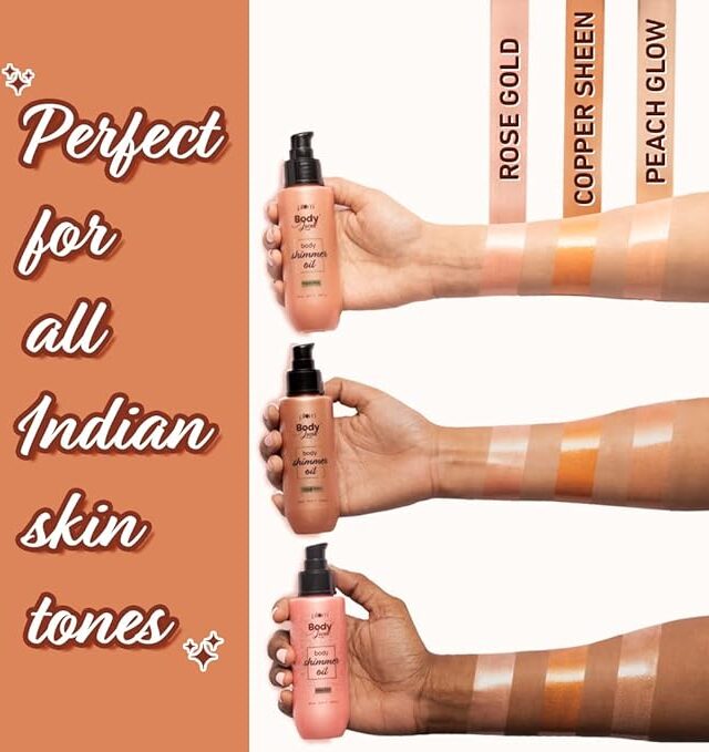 Plum BodyLovin’ Body Shimmer Oil - Copper Sheen | Intense colour payoff | Non-greasy | Long-lasting shimmer | Deep moisture |Fruity Fragrance - Image 6