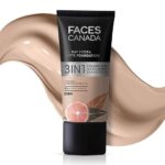 FACESCANADA All Day Hydra Matte Foundation | 3-in-1 Foundation + Moisturizer + SPF 30 | 24 HR Aloe Hydration & Vitamin C | 10HR Long Wear | Medium to High Buildable Coverage | Rich Ivory | 25ml