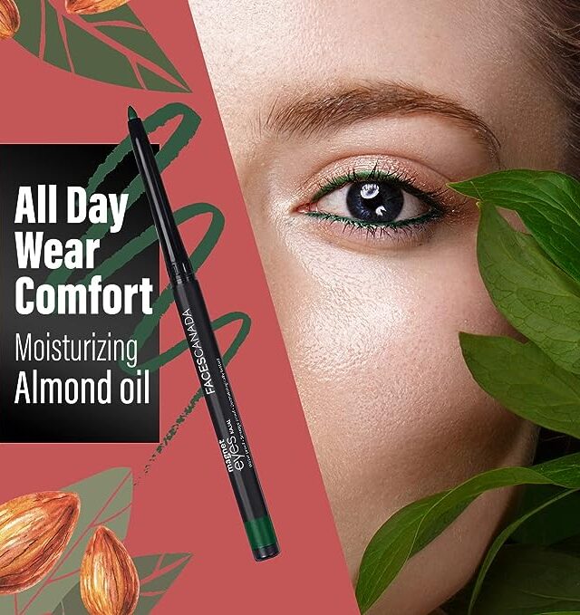 FACES CANADA Magneteyes Color Kajal - Brown Comfort 03, 0.30g | Highly Pigmented Kohl | 12 Hr Long Stay | Matte Finish | Single Stroke Glide | Water Proof | Smudge Proof | Almond Oil Enriched - Image 4