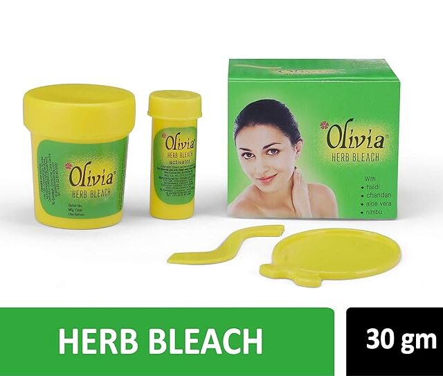 Olivia Herb Bleach For Sensitive Skin 30g With Haldi|Chandan|Aloe Vera|Nimbu - Image 2