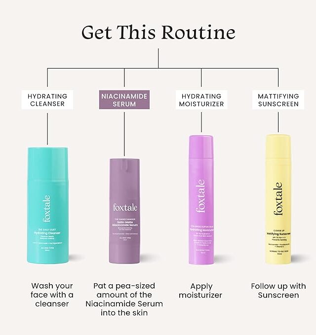 Foxtale 5% Niacinamide Face Serum with Olive Leaf Extract | For Oil Control & Brightening | Blurs Pores Instantly, Lightweight & Non-sticky | All Skin Types, Men & Women | 30ml - Image 5