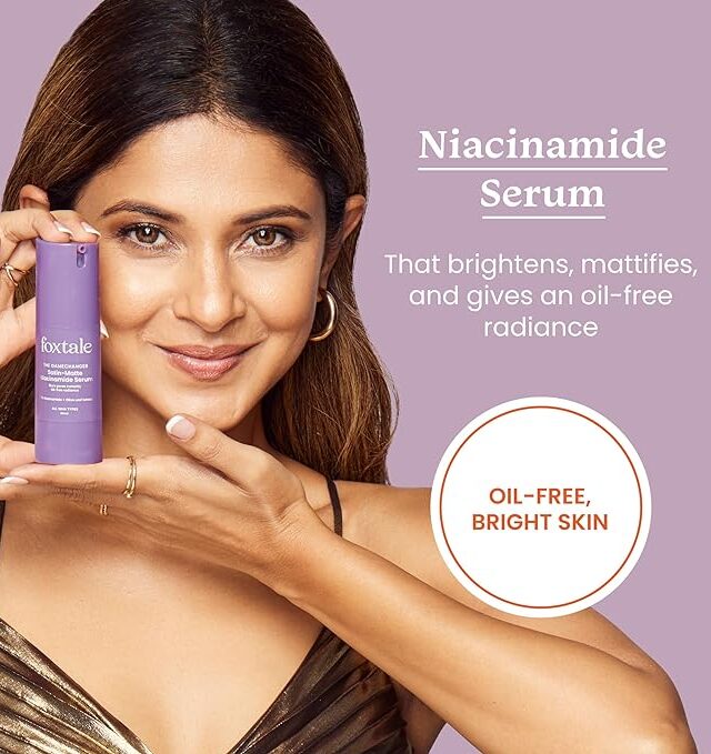 Foxtale 5% Niacinamide Face Serum with Olive Leaf Extract | For Oil Control & Brightening | Blurs Pores Instantly, Lightweight & Non-sticky | All Skin Types, Men & Women | 30ml - Image 6