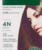 Biotique Herbcolor Conditioning Hair Colour l Ammonia Free Hair Color l 9 Organic Herbal Extracts l Natural and Healthy Shine l 50g + 110ml| Brown 4N (Pack of 2) - Image 2