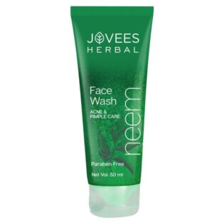Jovees Herbal Neem Face Wash With Neem & Tea Tree Extracts | For Oily & Acne Prone Skin | Oil Control, Remove Impurities And Prevents Pimples For Men & Women | 120 ML