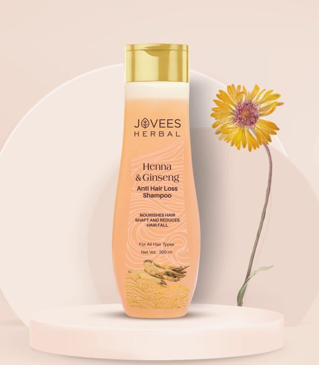 Jovees Herbal Henna & Ginseng Anti Hair Loss Shampoo | For Hair Growth & Hair Fall Control With Henna, Ginseng & Amla Extract | For All Hair Type 150ML - Image 3