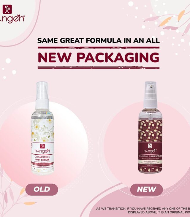 Ningen Chamomile Hair Serum I Infused with Onion Oil, Amla, Rosemary, Argan I Dermatologically Tested, Paraben Free I Reduce Dandruff, Promote Hair Growth, Prevent Split Ends I 100g, Brown - Image 2