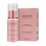 Jovees Premium Advanced Anti Ageing Serum | With Turmeric Oil, Argan Oil & vitamin E | Repairs Fine Lines & Wrinkles | Reduces Dullness | Gives Even Skin Tone | 50ML