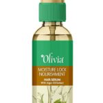 Olivia Moisture Lock Nourishment Hair Serum with Argan Oil Extract Smooth, For Smooth, Frizz-Free, Shiny & Tangle free Hair - 45ml