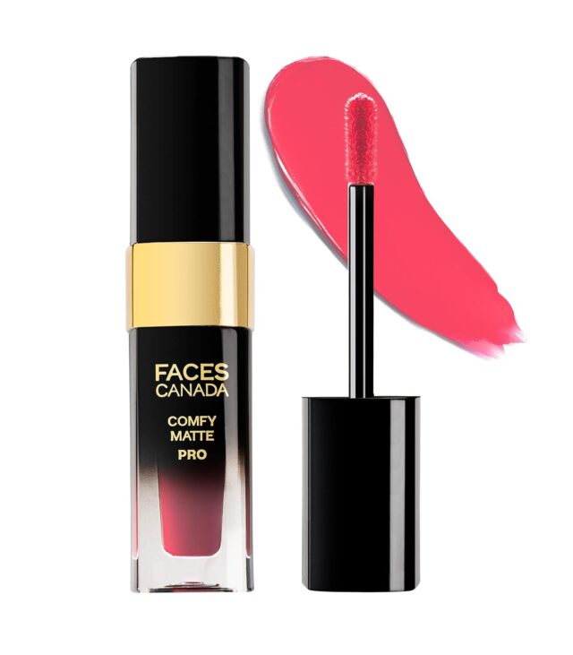 FACESCANADA Comfy Matte Pro Liquid Lipstick - Fuchsia Please 06, 5.5 ml | 10HR Longstay | Intense Color | Macadamia Oil & Olive Butter Infused | Lightweight Super Smooth | No Dryness | No Alcohol