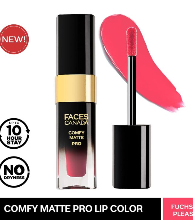 FACESCANADA Comfy Matte Pro Liquid Lipstick - Fuchsia Please 06, 5.5 ml | 10HR Longstay | Intense Color | Macadamia Oil & Olive Butter Infused | Lightweight Super Smooth | No Dryness | No Alcohol - Image 2