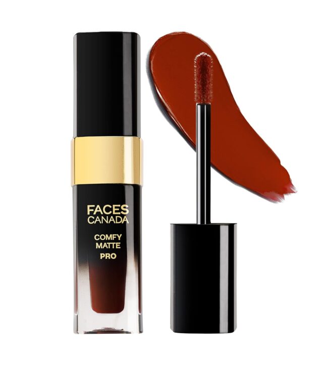 FACESCANADA Comfy Matte Pro Liquid Lipstick - Magnifico Red 01, 5.5 ml | 10HR Longstay | Intense Color | Macadamia Oil & Olive Butter Infused | Lightweight Super Smooth | No Dryness | No Alcohol