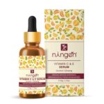 Ningen Vitamin-C & E Face Serum I Goodness of Licorice and Ginseng I Dermatologically Tested, Paraben Free I For Smooth and Supple Bright & Light Skin I 50g, Maroon