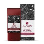 Ningen Charcoal Peel-Off Face Mask I Goodness of Plum, Green Tea, Coffee Extracts I Dermatologically Tested, Paraben Free I Removes Dirt, Toxins and Impurities I 100g, Maroon