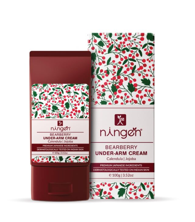 Ningen Bearberry Underarm Cream I Added Calendula and Jojoba Extracts I Dermatologically Tested, Paraben Free I 100g
