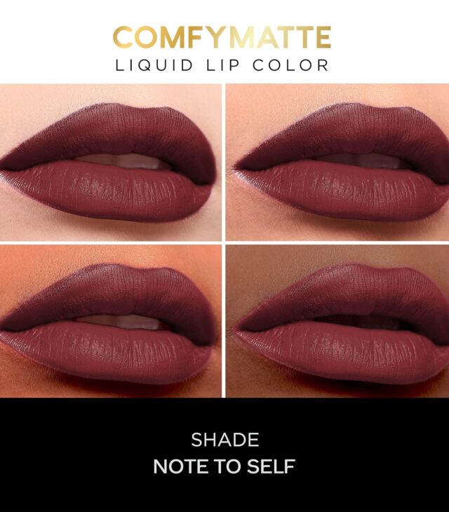 FACES CANADA Comfy Matte Liquid Lipstick - Note To Self 07 (Brown), 3 ml | Comfortable 10HR Longstay | Intense Matte Color | Almond Oil & Vitamin E Infused | Super Smooth | No Dryness | No Alcohol - Image 2