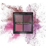 FACES CANADA 4 IN 1 Quad Eyeshadow Palette - Wicked Fantasy 03, 4.8g | Shimmer & Matte Shades | Satin Matte Finish Eye Shadow Quartet | Intense Pigment | Long Lasting | Vitamin E Enriched | Vegan