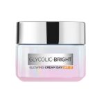 L'Oreal Paris Glycolic Bright Day Cream with SPF 17, 15ml | Skin Brightening Cream with Glycolic Acid