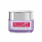 L'Oréal Paris Hyaluronic Acid Line Filling Water Cream, Moisturiser, Hyaluronic Acid for Hydrated & Replump Skin, 15ml