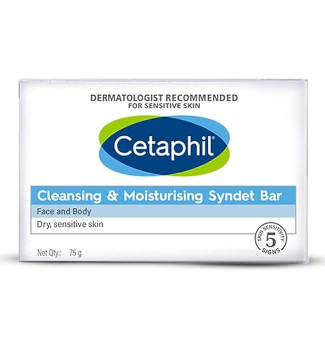 Cetaphil Cleansing and Moisturising Syndet Bar, Shea Butter, 300 g, Pack of 4 - Image 2