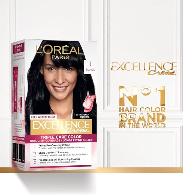 L'Oréal Paris Permanent Hair Colour, Radiant At-Home Hair Colour with up to 100% Grey Coverage, 72ml+100g - Image 3