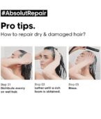 L'OREAL PROFESSIONNEL PARIS Absolut Repair Shampoo For Damaged & Weakend Hair, 300ML |Professional Hair Repairing Shampoo - Image 6