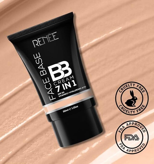 Buy RENEE Face Base BB Cream 7 in 1 with SPF 30 PA+++Butterscotch 30ml from Saawariya Cosmetics. Shop beauty & cosmetics products online and save! Find amazing deals & discounts on your favorite brands.