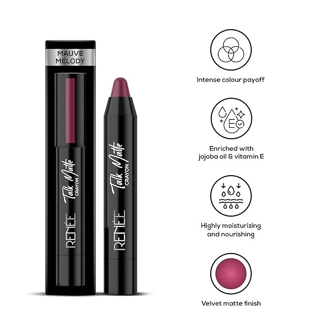 RENEE Talk Matte Crayon Lipstick 4.5gm