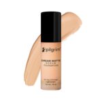 Pilgrim Medium Golden Beige Serum Liquid Foundation, Matte & Poreless,30 ml + Get Free Tea Tree Purifying Tone