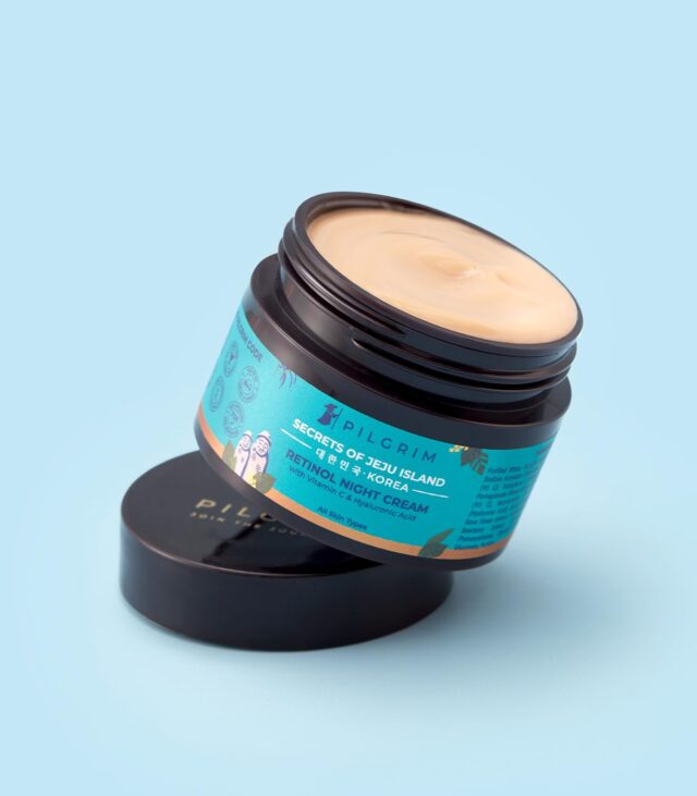 PILGRIM Korean Retinol Anti Aging Night Cream with Hyaluronic Acid & Vitamin C  + Free Tea Tree Purifying Toner - Image 5