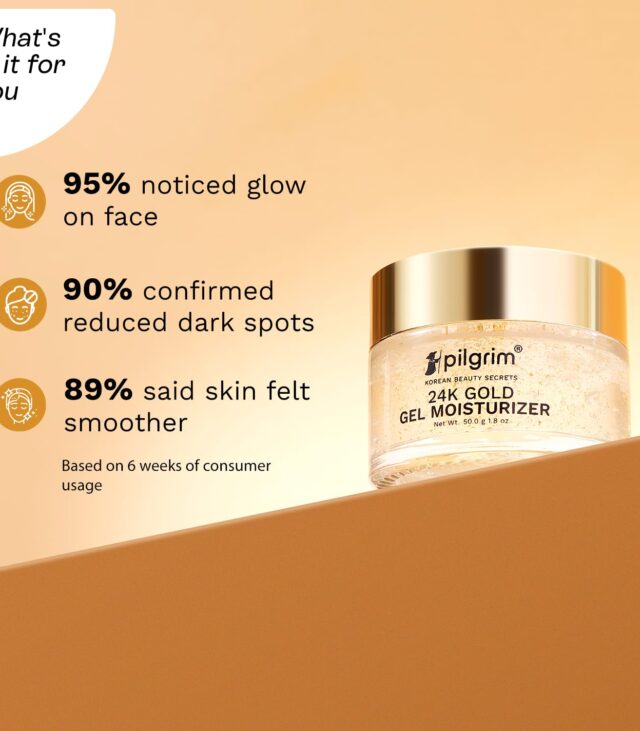 Pilgrim 24k Gold Gel Moisturizer + Get Free Tea Tree Purifying Toner - Image 2