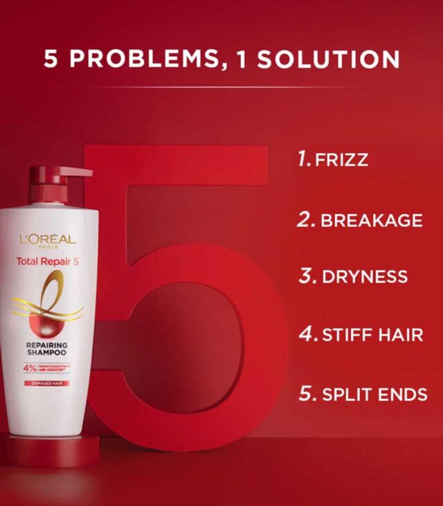 L'Oreal Paris Repairing Shampoo + Restoring Conditioner + Smoothening and Repairing Serum - Image 4