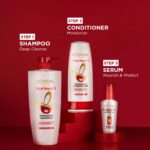 L'Oreal Paris Repairing Shampoo + Restoring Conditioner + Smoothening and Repairing Serum