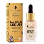Pilgrim 24K Gold Face Serum With Niacinamide & Hyaluronic Acid + Get Free Tea Tree Purifying Toner