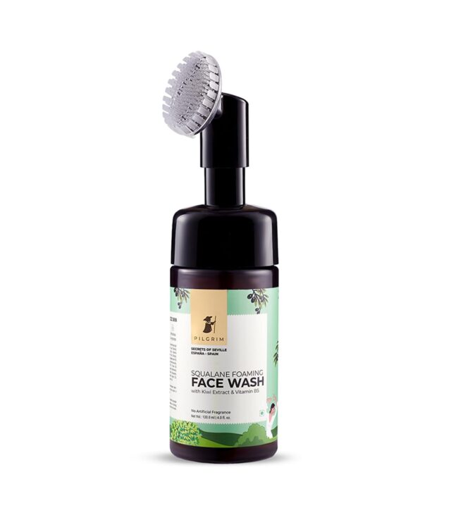 PILGRIM Spanish Squalane Foaming Face Wash + Get Free Tea Tree Purifying Toner