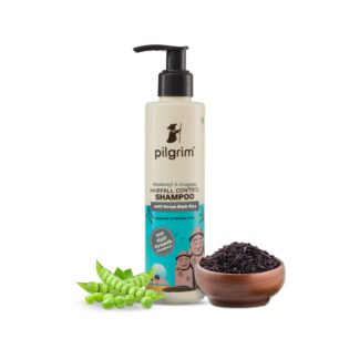 Pilgrim Redensyl & Anagain Hairfall Control Shampoo with Korean Black Rice 200ml + Get Free Tea Tree Purifying Toner