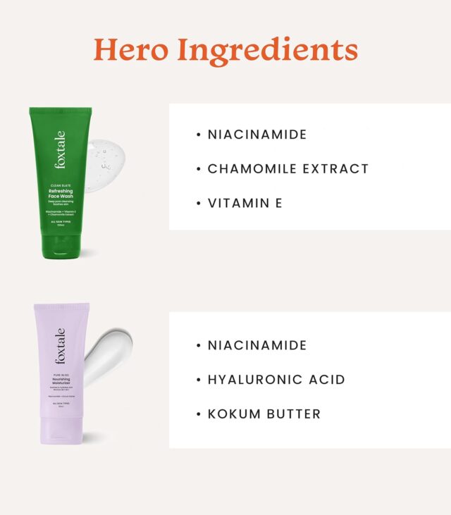 Foxtale Combo | Everyday Glow Duo | With Foxtale Refreshing Face Wash 100ml + Foxtale Nourishing Moisturizer 50ml - Image 3
