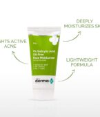 The Derma Co 1% Salicylic Acid Oil-Free Face Moisturizer 50g - Image 3