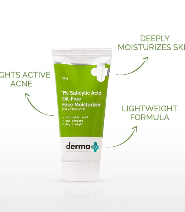 The Derma Co 1% Salicylic Acid Oil-Free Face Moisturizer 50g - Image 3