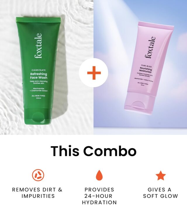 Foxtale Combo | Everyday Glow Duo | With Foxtale Refreshing Face Wash 100ml + Foxtale Nourishing Moisturizer 50ml - Image 4