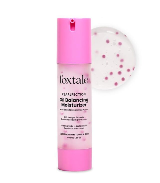 Foxtale Oil Balancing Moisturizer with Niacinamide, Azelaic Acid Pearls & Cica | 8+ Hours Shine-Free Hydration, Pearlescent Glow, Smooth Texture | Lightweight & Non-Comedogenic | 50ml - Image 7