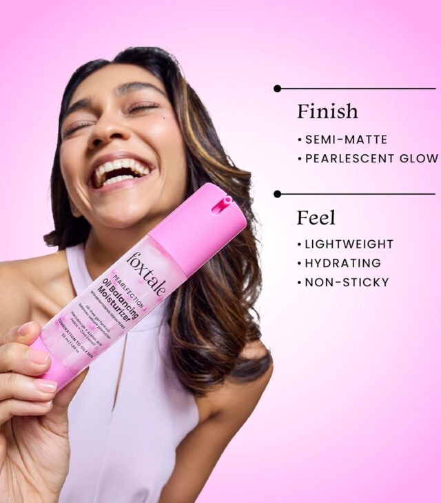 Foxtale Oil Balancing Moisturizer with Niacinamide, Azelaic Acid Pearls & Cica | 8+ Hours Shine-Free Hydration, Pearlescent Glow, Smooth Texture | Lightweight & Non-Comedogenic | 50ml - Image 4